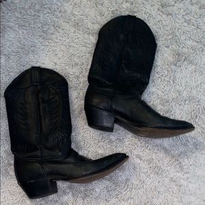 Black cowboy boots